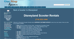 Desktop Screenshot of disneylandscooterrentals.com